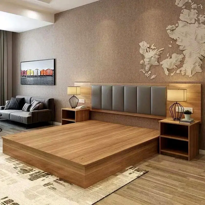Hotel Bed Base, Upholstered