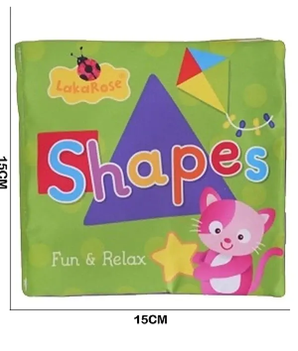 Shapes cloth book, 15 cm