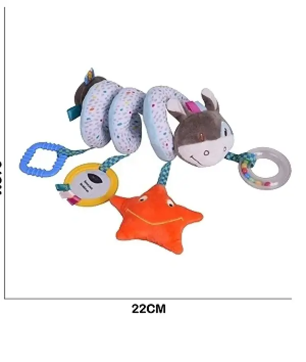 Cot spiral with donkey, organic cotton