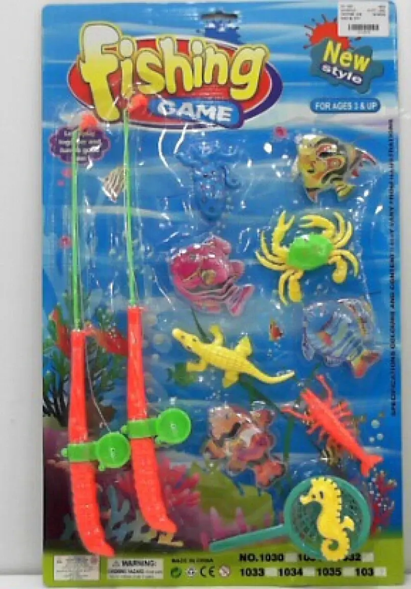 Fishing game with two rods