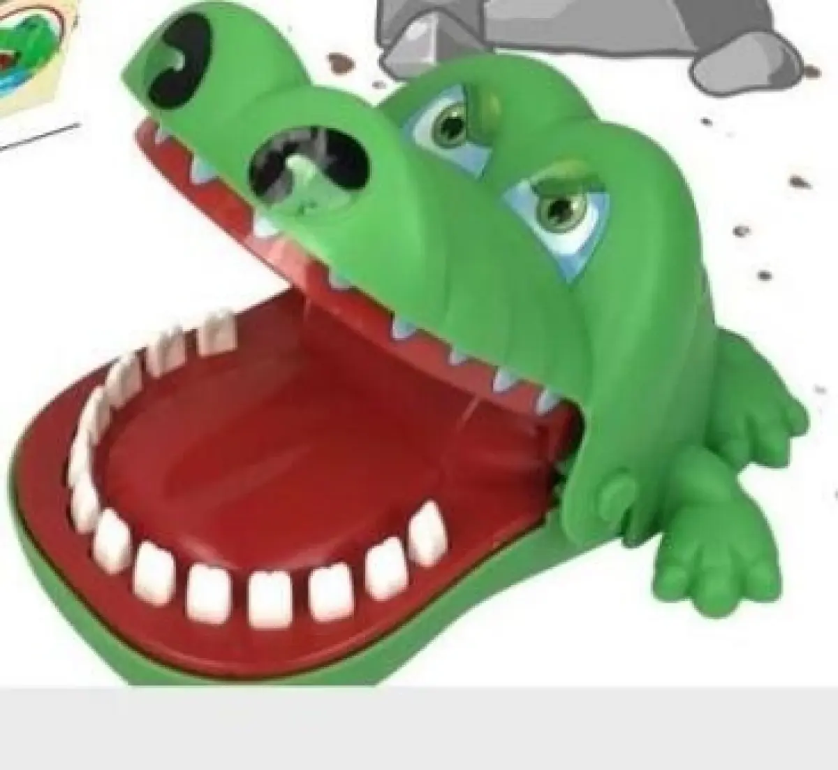 Crocodile bite game, press the teeth