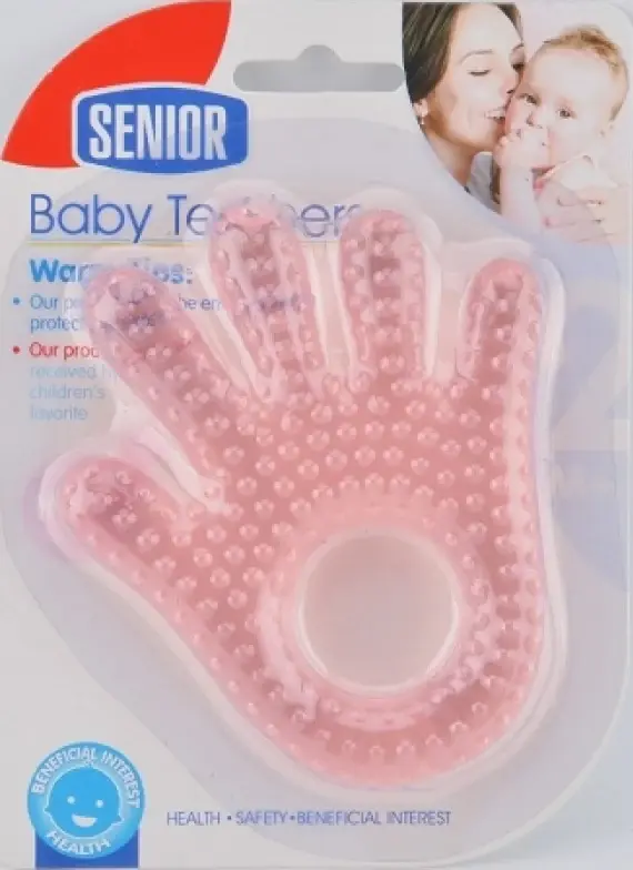 Anneau de dentition à eau, main
