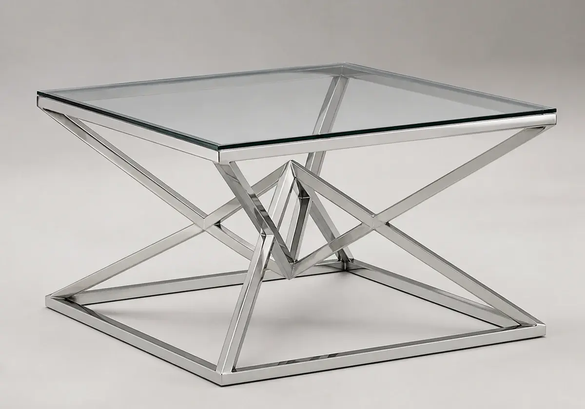 Connor Large Coffee Table - Silver