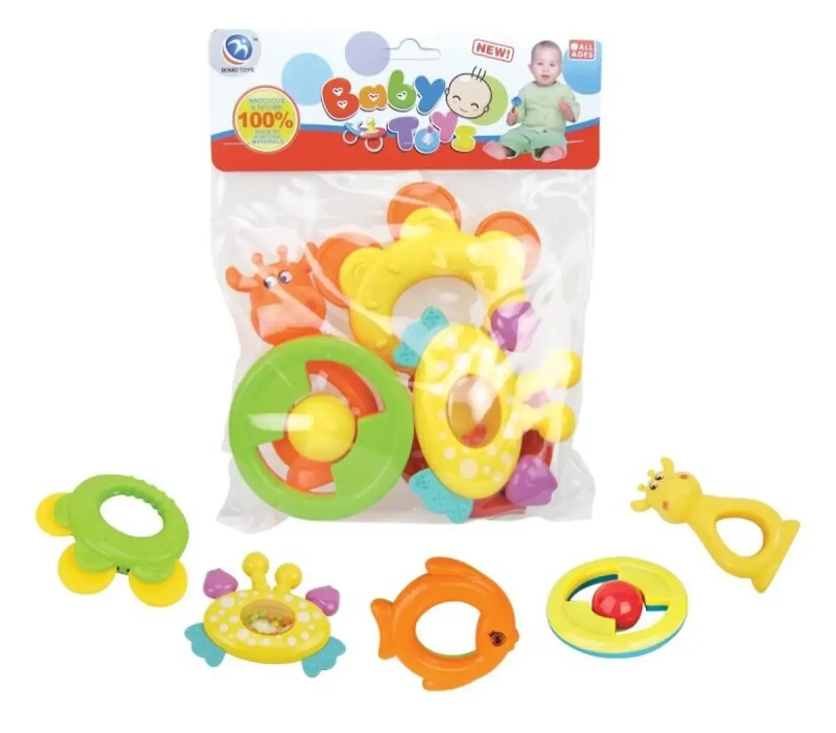 Set de sonajeros, 5 piezas