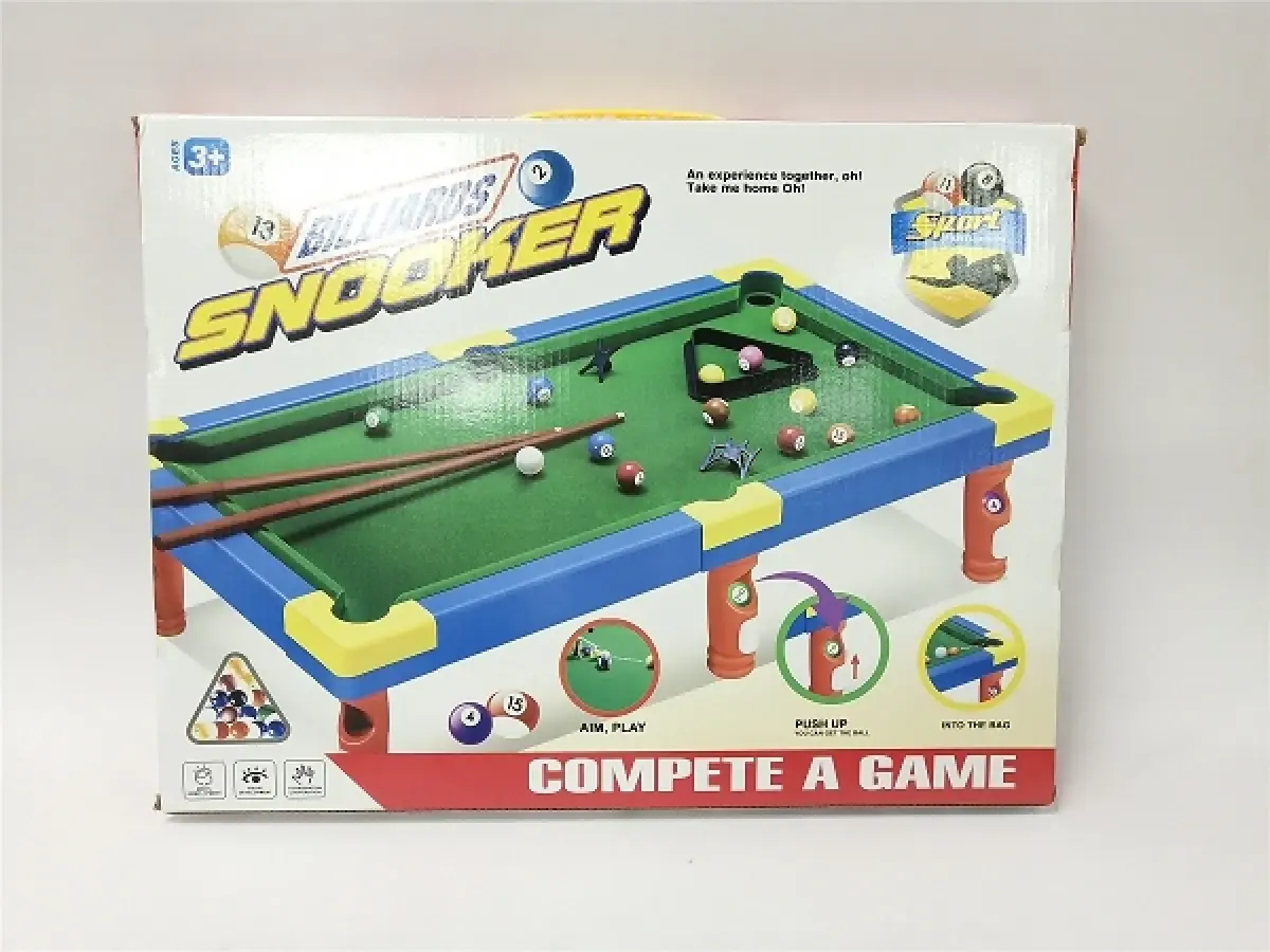 Table top snooker, 40 cm, with cues and balls