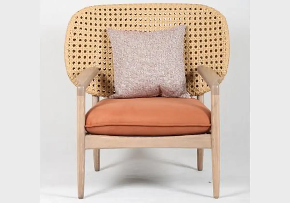 Fauteuil lounge Kay à dossier bas