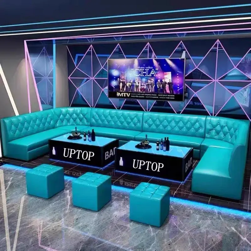 Illuminated Bar Table, Gold Frame