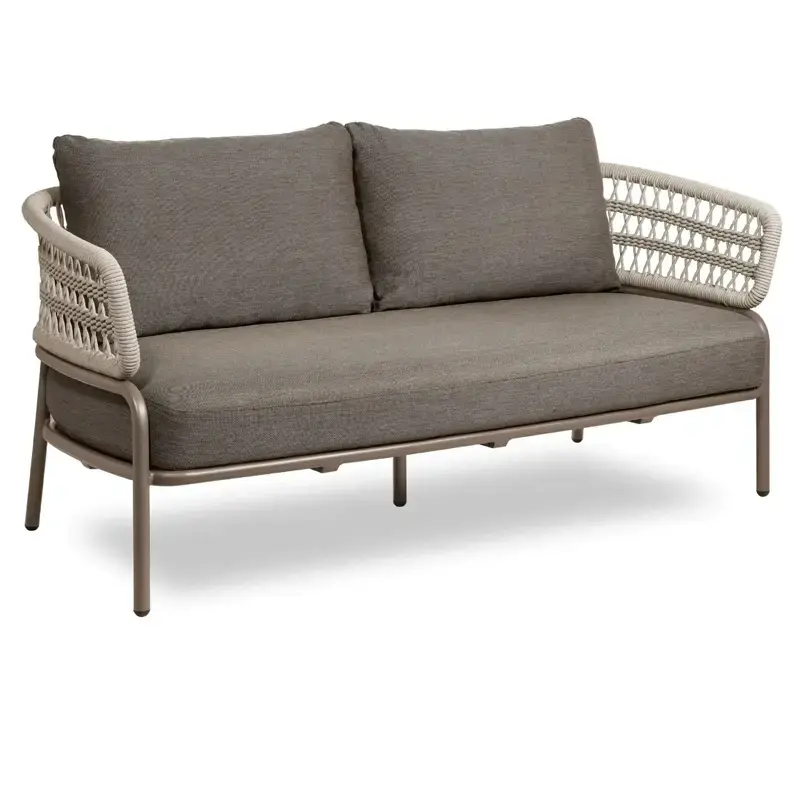 Rope Woven Lounge Sofa Set on Aluminium Frame