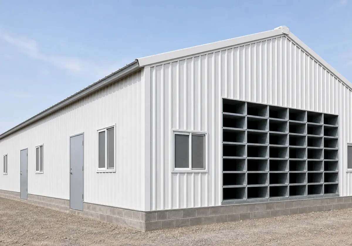 Chick House, 79.2 x 15.5 m