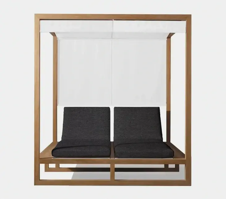 Teak Cabana Daybed with Canopy