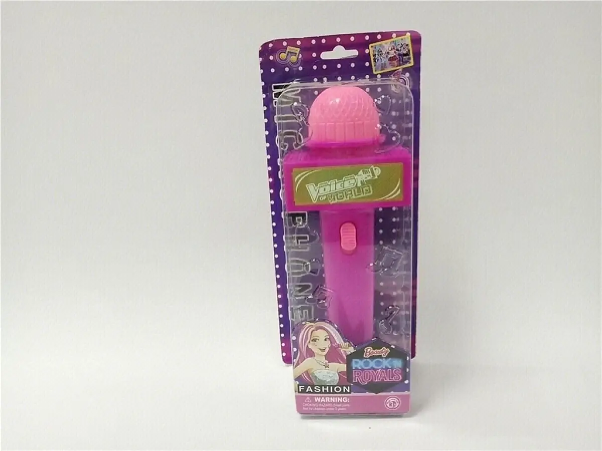 Toy microphone with light and sound