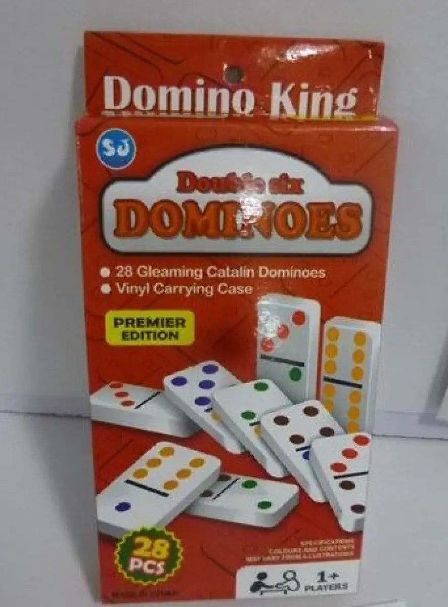 Domino set, 28 tiles in a case